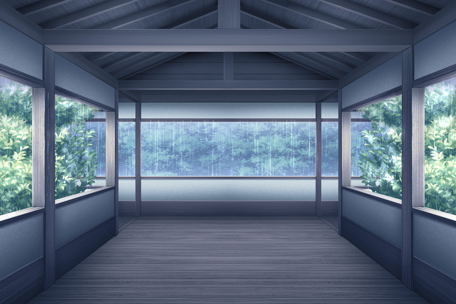 単品5種背景素材v40渡り廊下