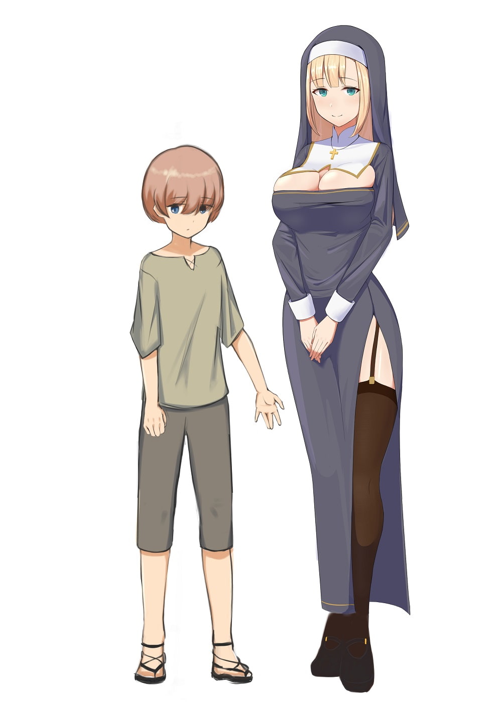 シスターさんに筆下ろしをしてもらうショタの話