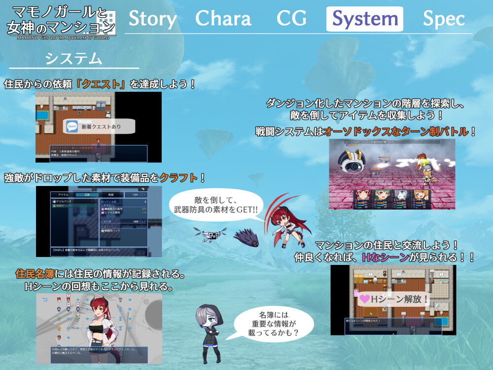 マモノガールと女神のマンション