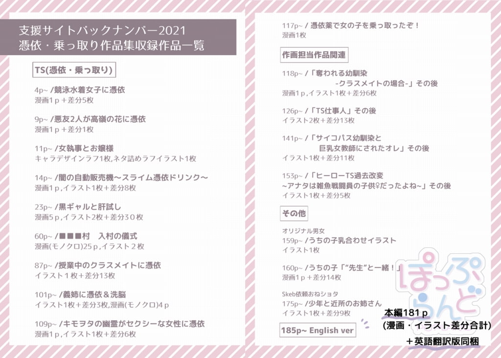 TS【憑依・乗っ取り】+α作品集