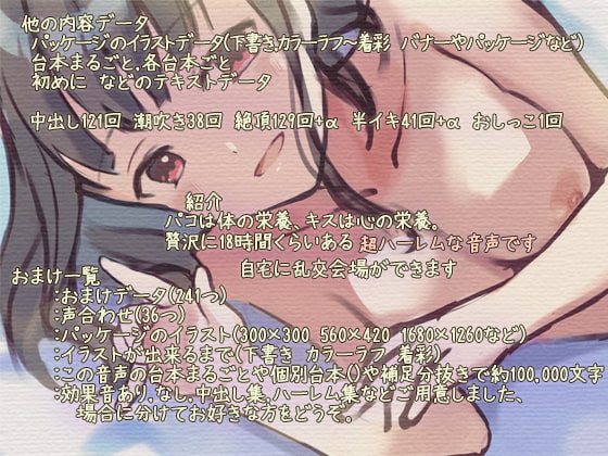 経験人数+96 無許可中出し ~96人のオフパコ8時間21分+96人のキス9時間8分+連続中出し集+ウルトラハーレム~