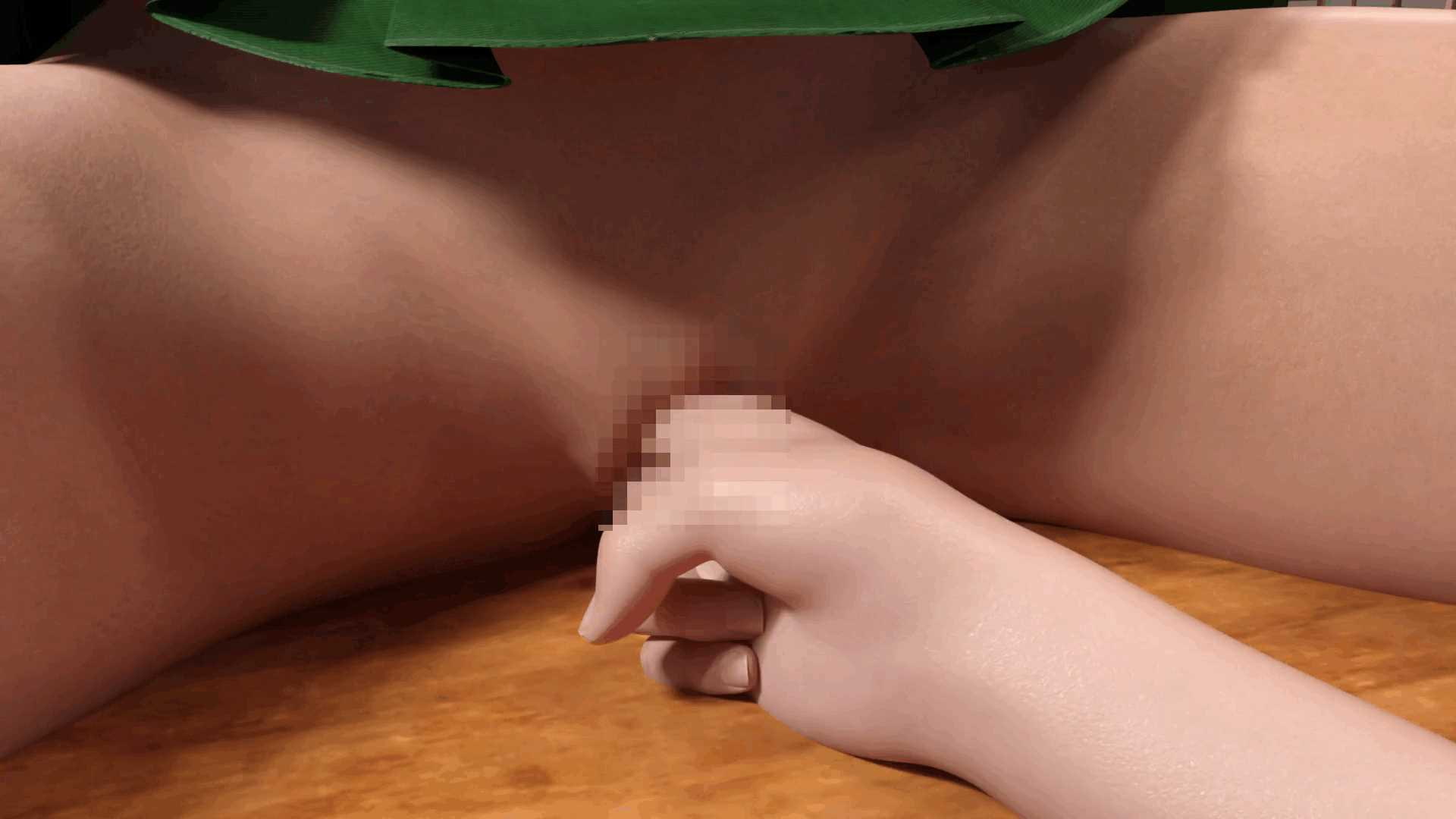 寝ているクラスメイトに悪戯