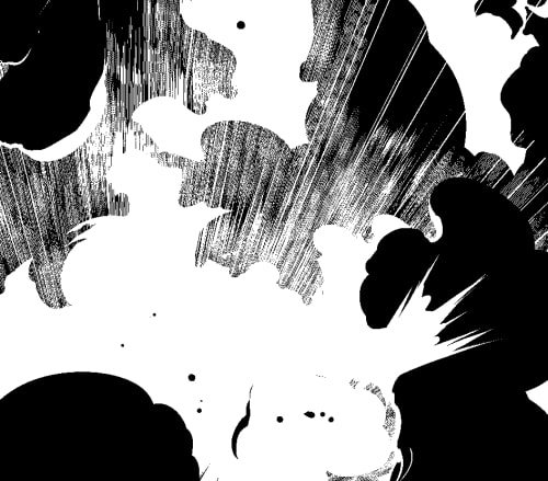 素材をどうぞ『モノクロの爆発11』