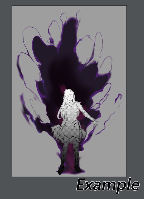 素材をどうぞ『暗黒オーラ』