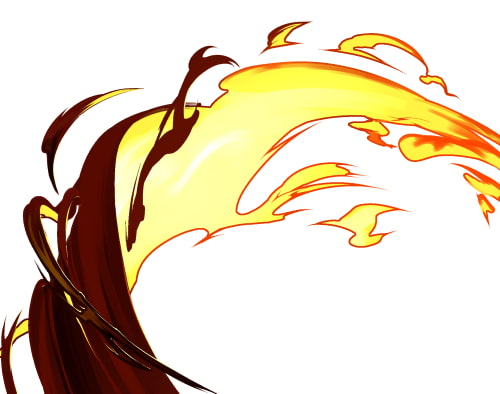 素材をどうぞ『火の斬撃』