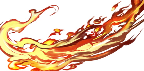 素材をどうぞ『火の斬撃』