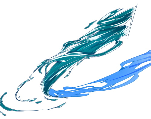 素材をどうぞ『水の斬撃』