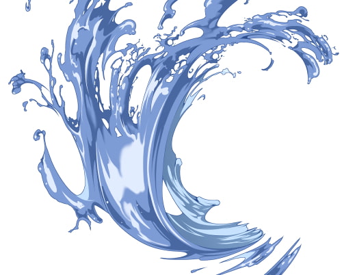 素材をどうぞ『水の斬撃』