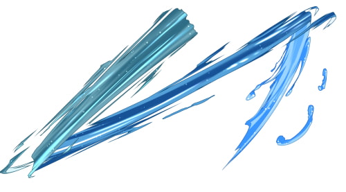 素材をどうぞ『水の斬撃』