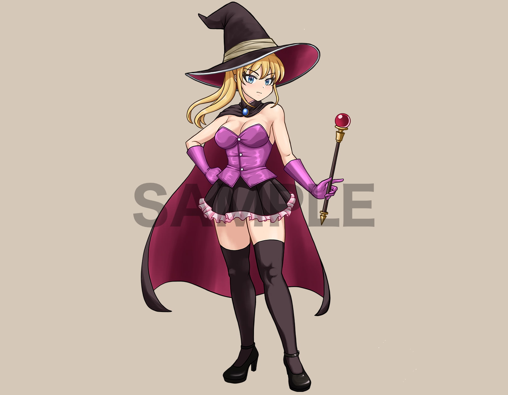 立ち絵素材、魔法使い・魔女、C02