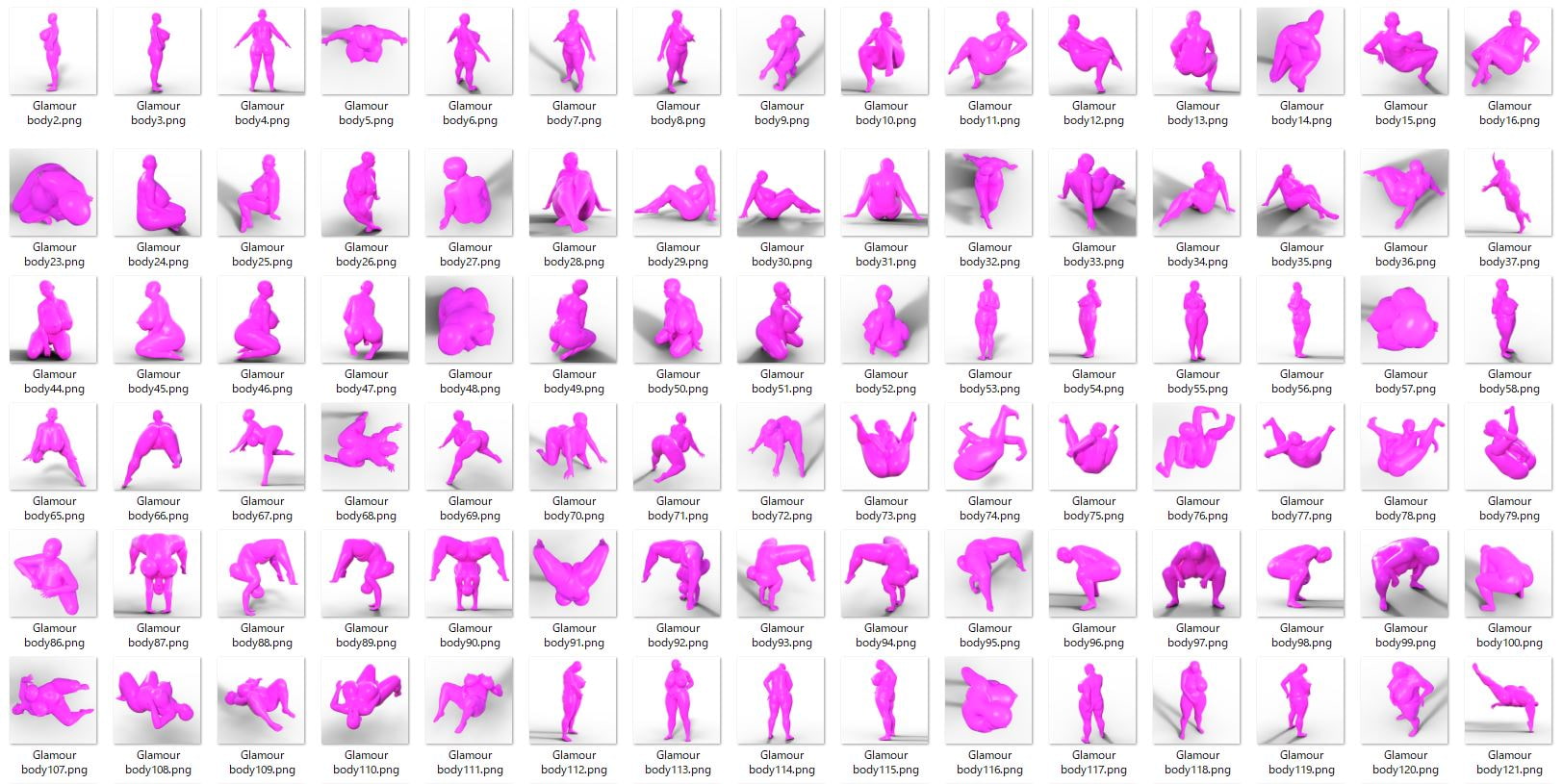 【トレースOK・クレジット不要】グラマーボディ素材画像集