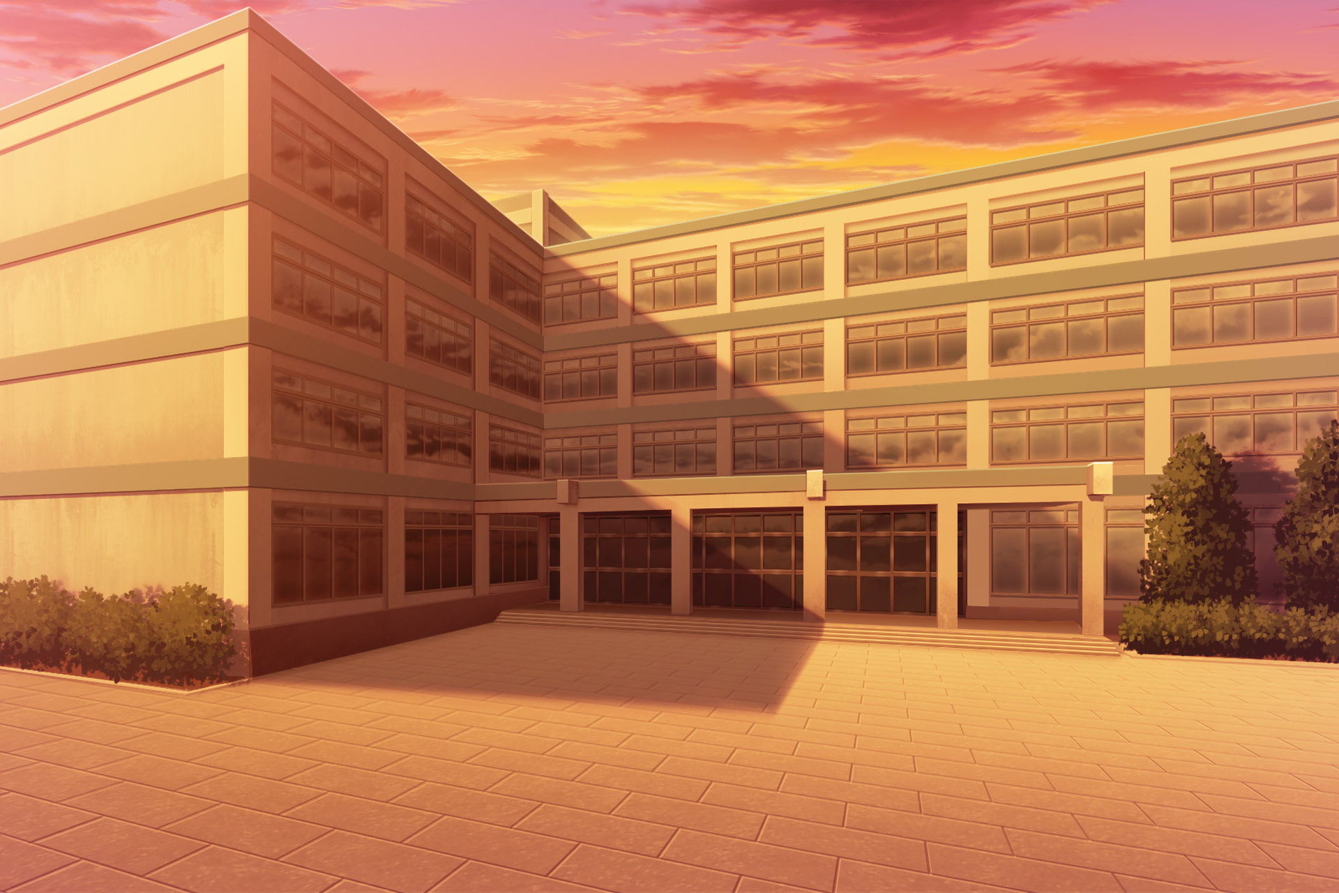 単品5種背景素材v41校舎