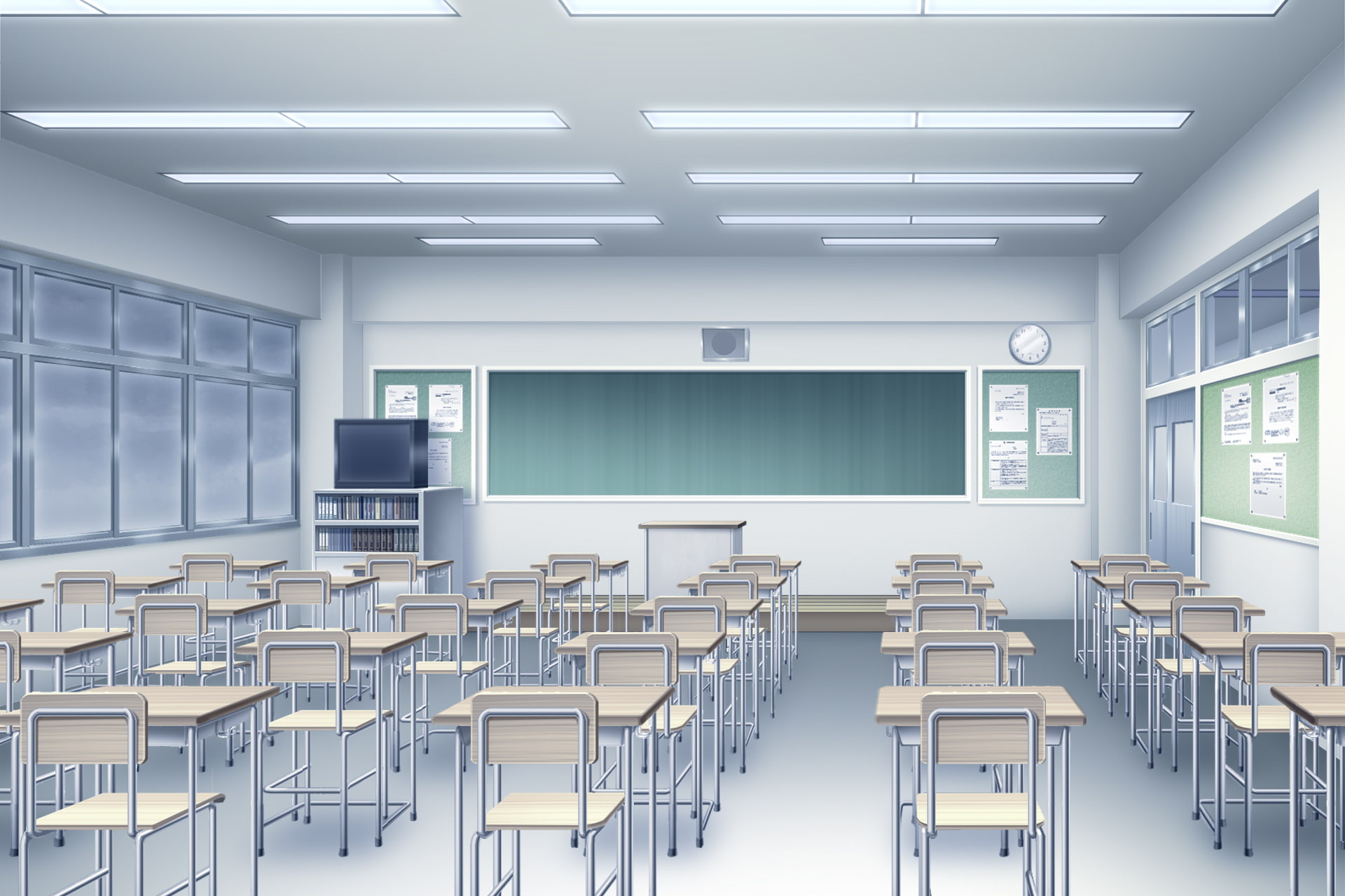 単品5種背景素材v42a教室正面