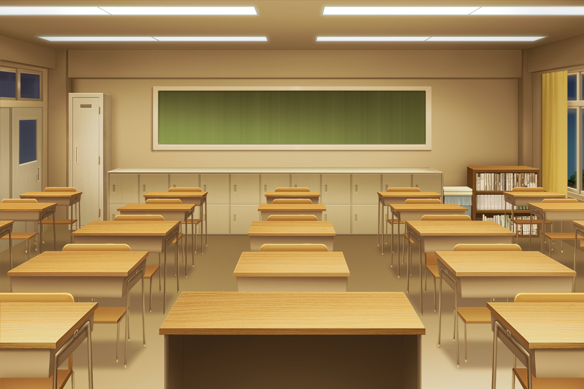 単品5種背景素材v42d教室教師側