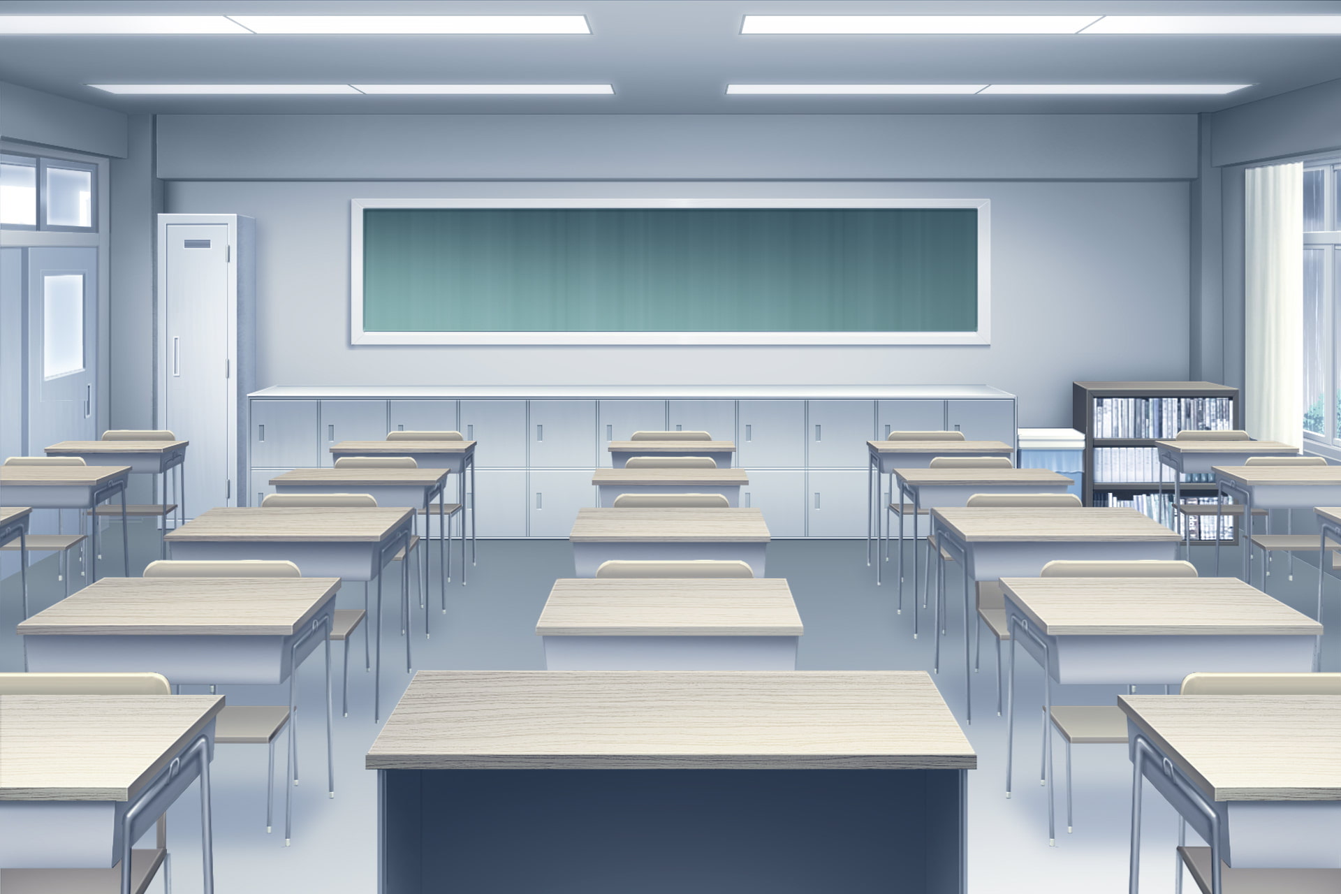 単品5種背景素材v42d教室教師側