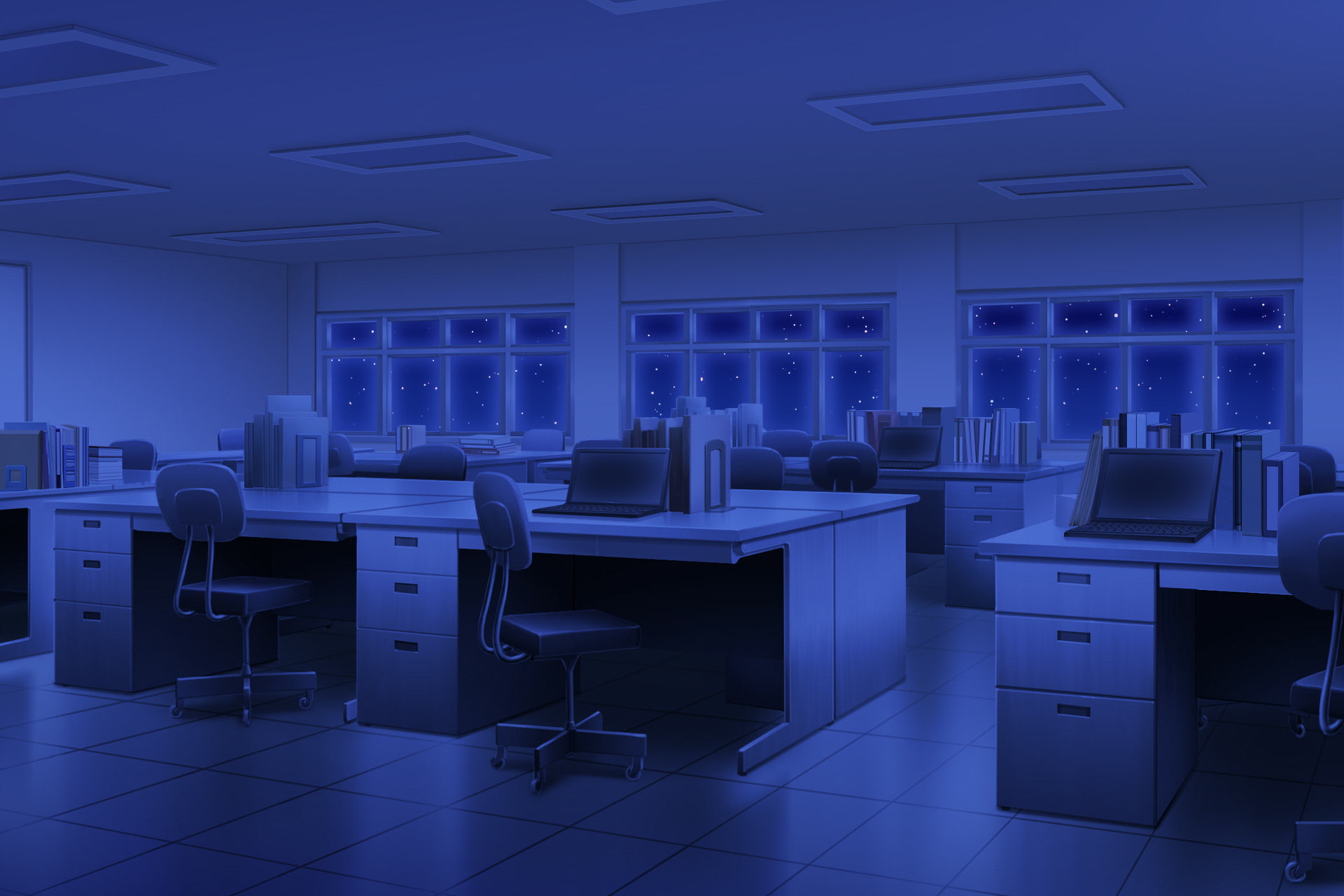 単品5種背景素材v44職員室