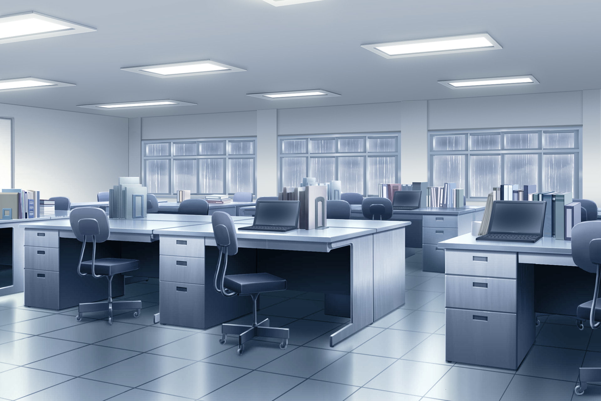 単品5種背景素材v44職員室