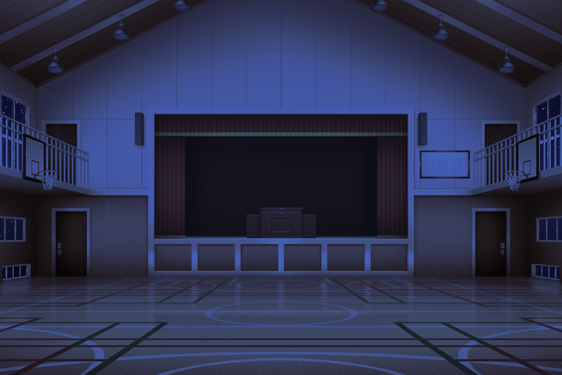 単品5種背景素材v45体育館