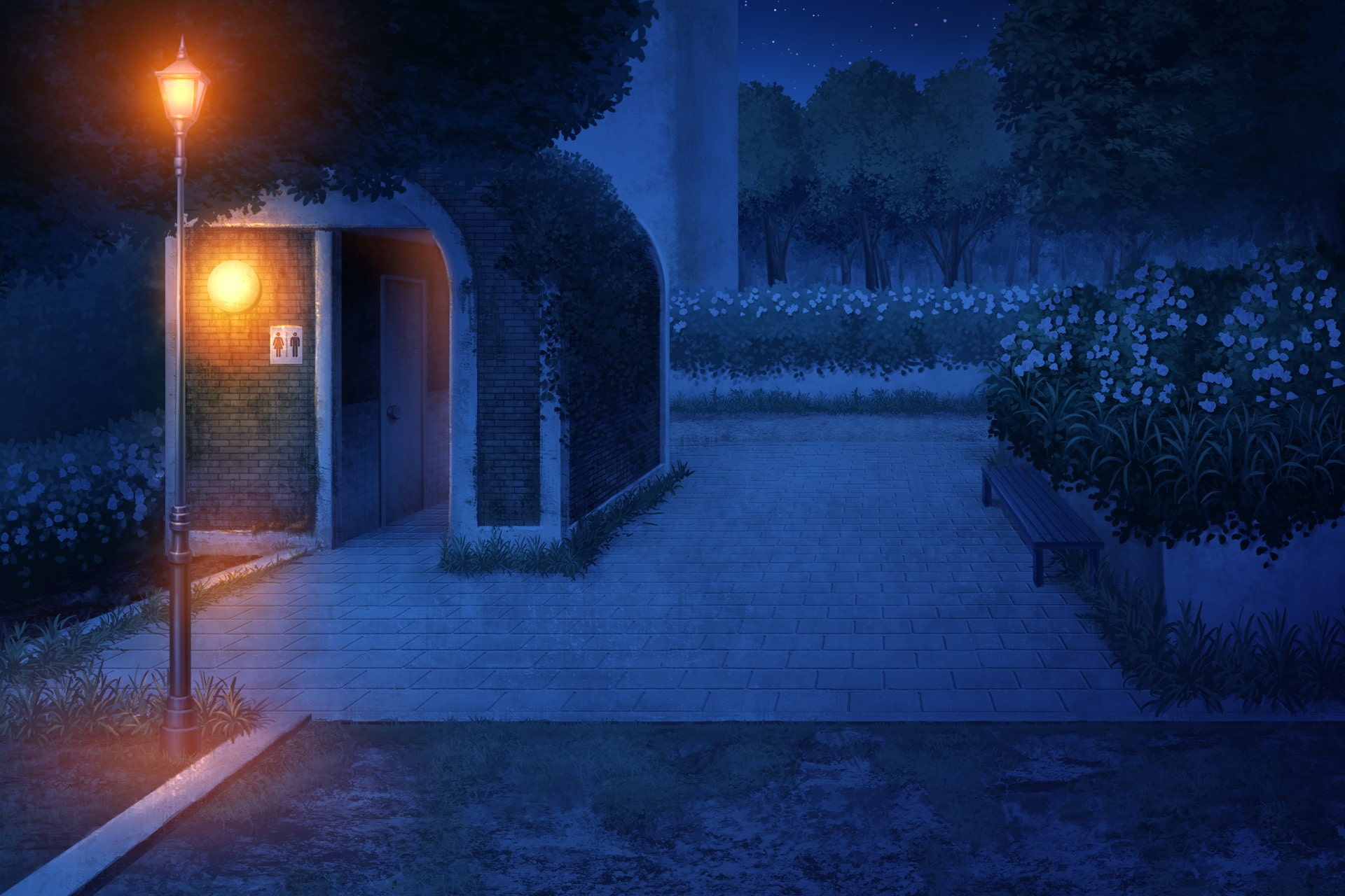 単品5種背景素材v55b寂れた公園