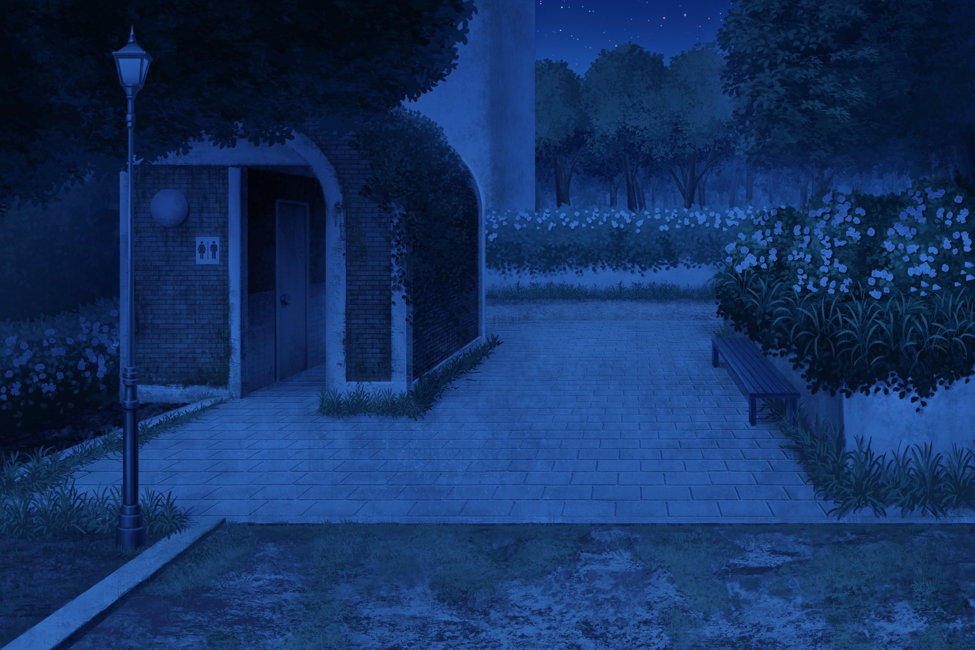 単品5種背景素材v55b寂れた公園