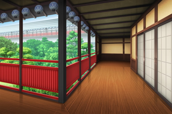 単品5種背景素材v57遊郭廊下