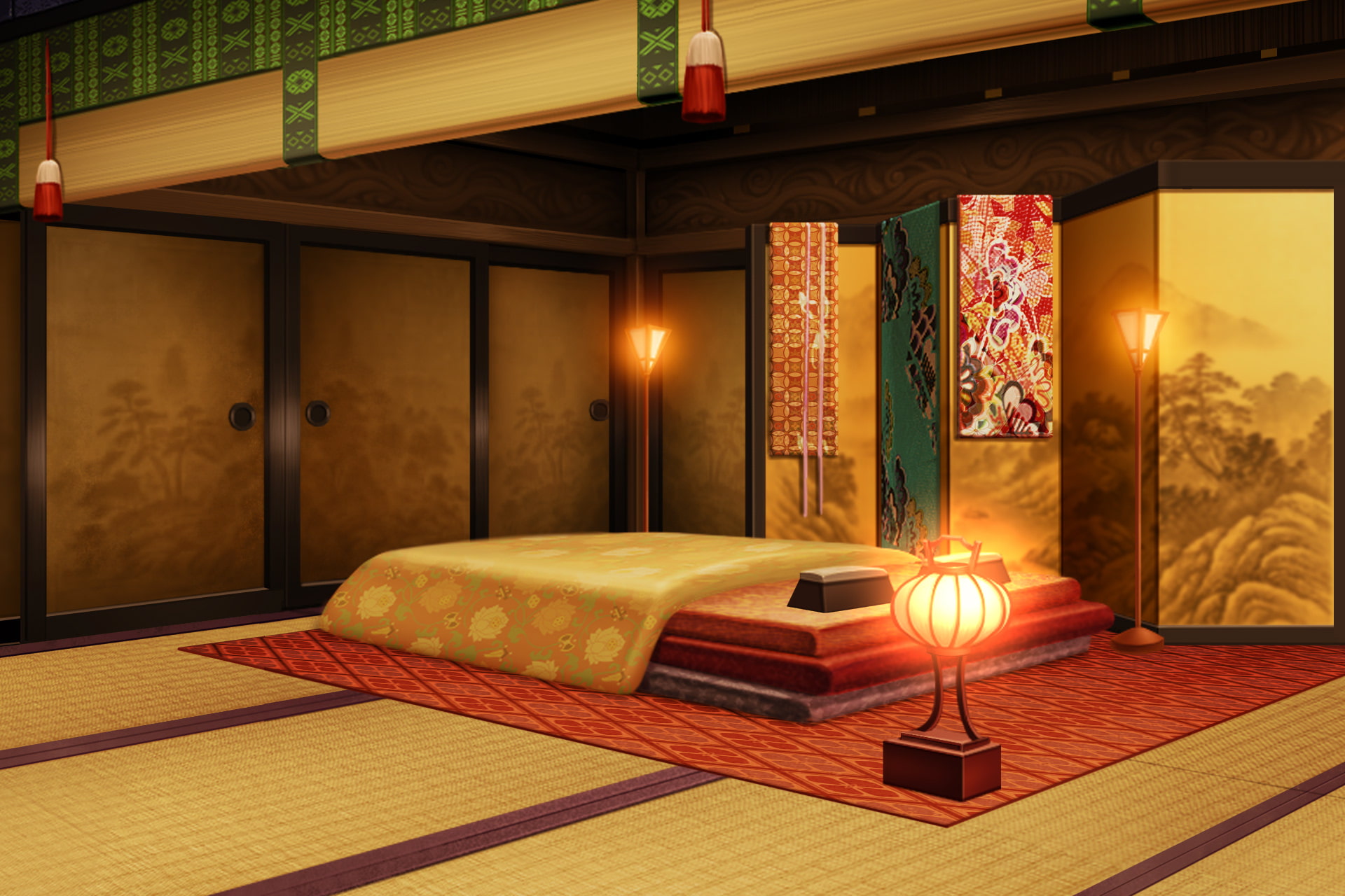 単品5種背景素材v58遊女の部屋