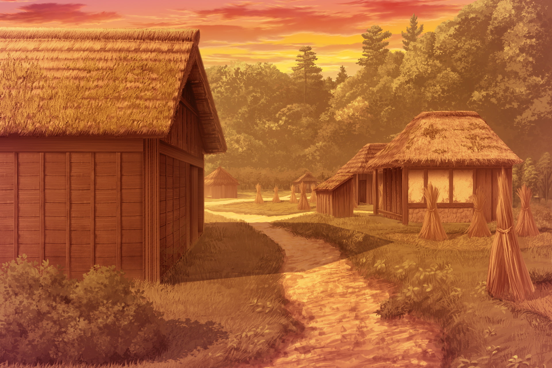 単品5種背景素材v59農村