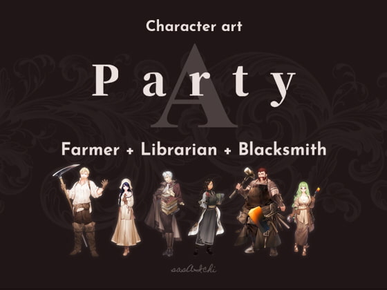 CHARACTER ART | Part-A: Farmer + Librarian + Blacksmith