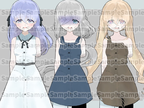 欠損少女立ち絵素材