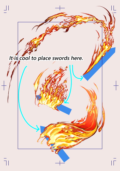 素材をどうぞ『火の斬撃2』