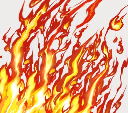 素材をどうぞ『火の斬撃2』