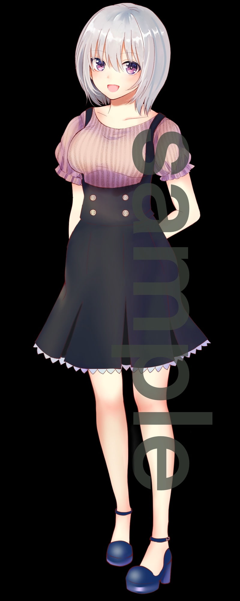 私服の女の子立ち絵11