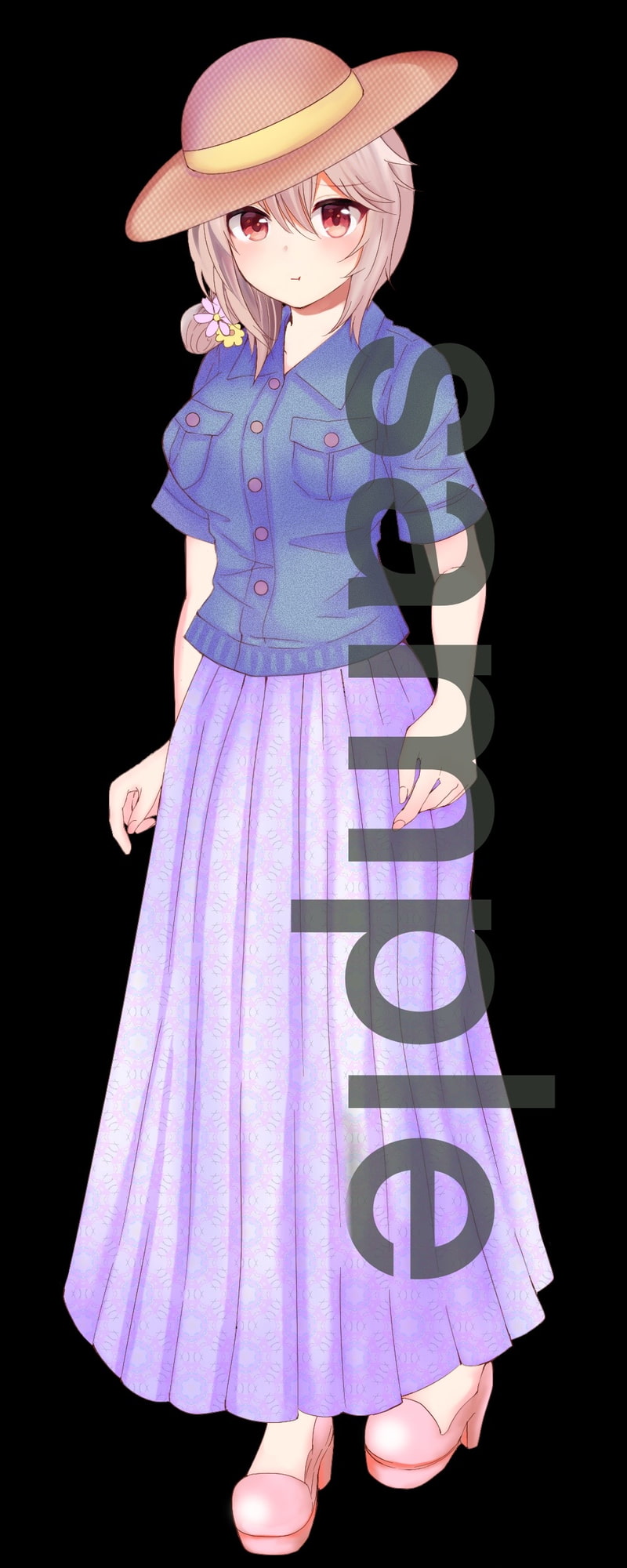 私服の女の子立ち絵12