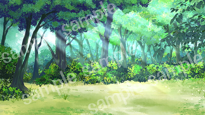 背景素材「森」