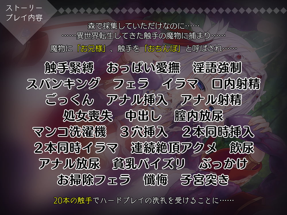 ～触手転生～ 聖女見習いを20本のおち〇ぽで虐めて、犯して、わから洗礼!