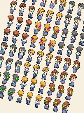 クォータービュー キャラクター素材