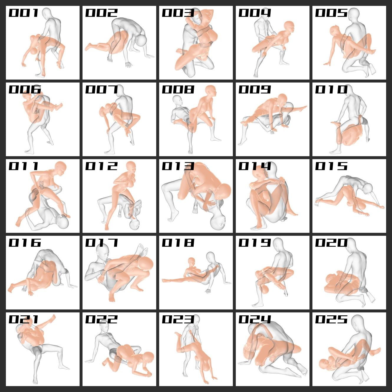 エロ絵師のためのポーズ&カット集 アクロバチック編