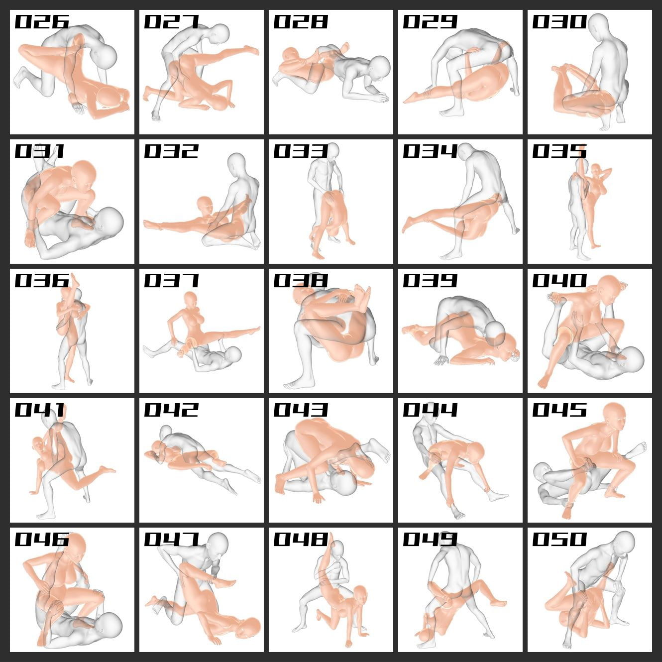 エロ絵師のためのポーズ&カット集 アクロバチック編