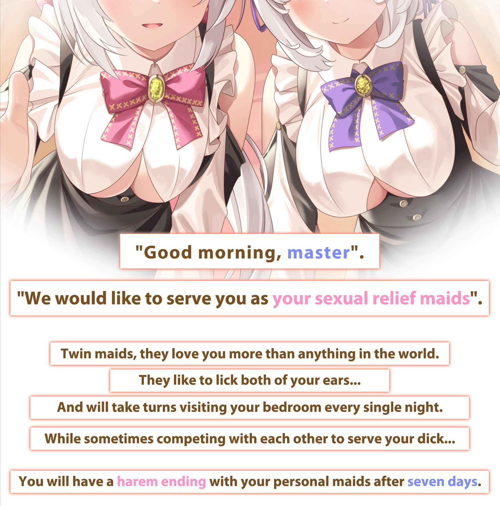 【Twin Maids Pussy Service】 - Seven Days With Your Adorable Personal Maids -