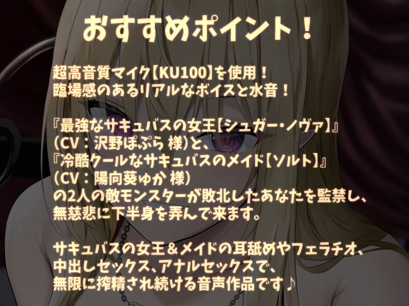 【KU100】サキュバスクイーンの城でゲームオーバー♪