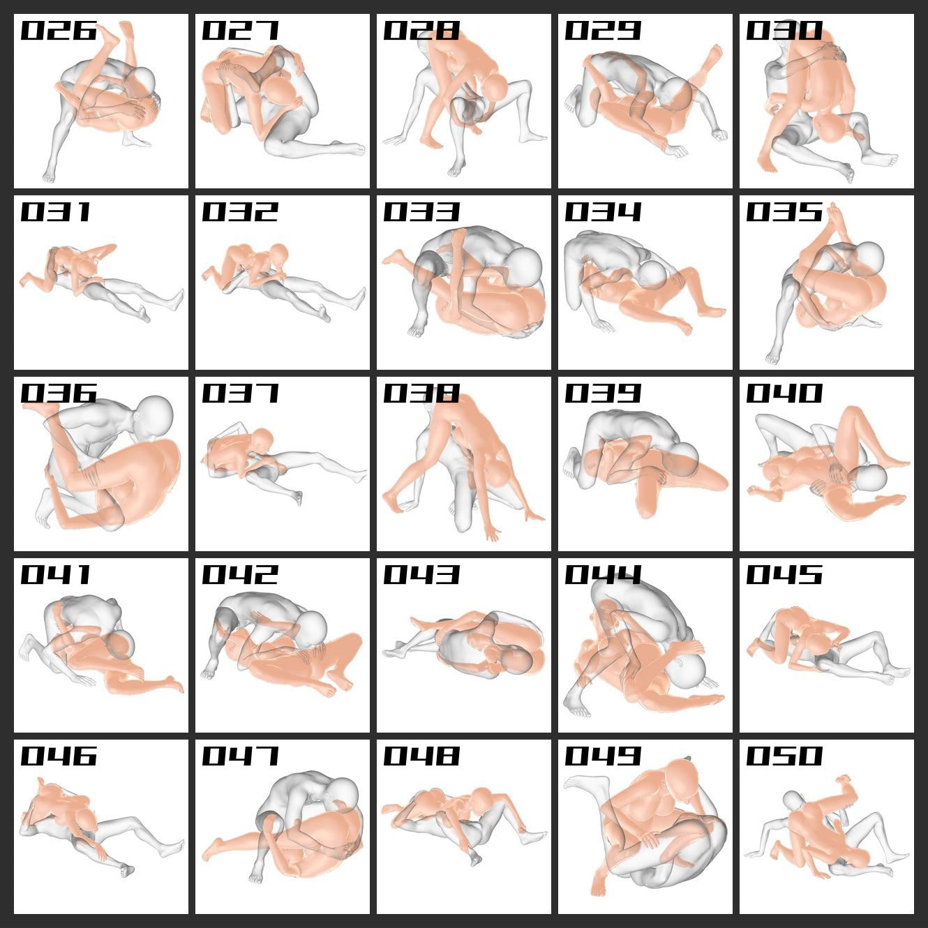 エロ絵師のためのポーズ&カット集 69編