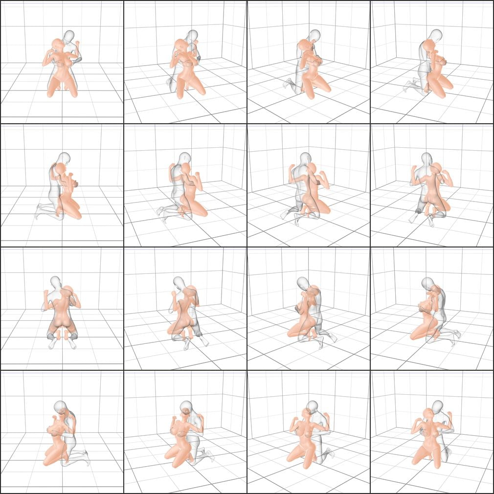 エロ絵師のためのポーズ&カット集 乳もみ編