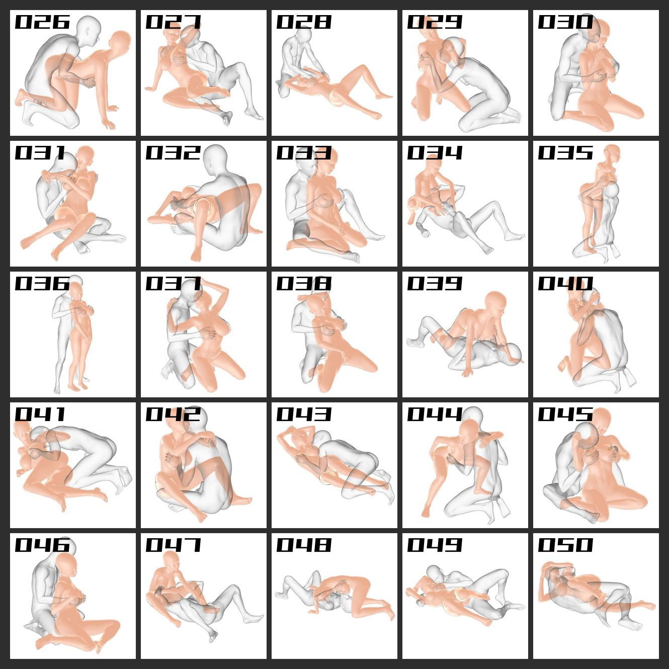 エロ絵師のためのポーズ&カット集 乳もみ編