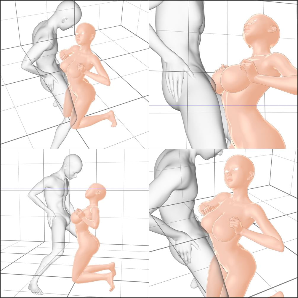 エロ絵師のためのポーズ&カット集 パイズリ編