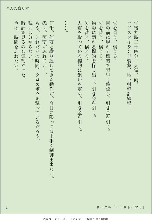 【明○方舟ForCommission】 歪んだ止まり木 グレ○スロート×ア○ナキエル