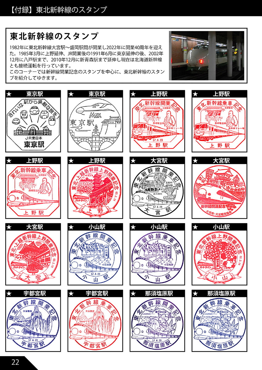 東北本線のだいたい押せるスタンプ本