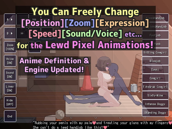 [ENG Ver.]Huge-Tits Senpai's Reverse-NTR Seduction! Pixel-Sex Life Sim!