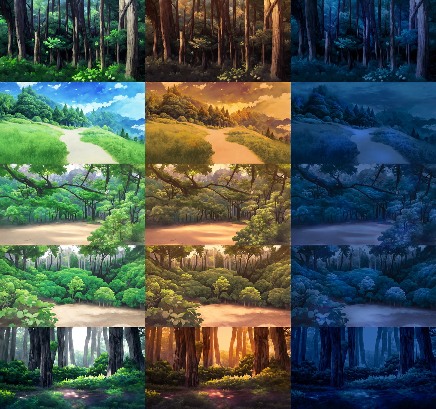 Forest Background Material - CosmicMirage BG