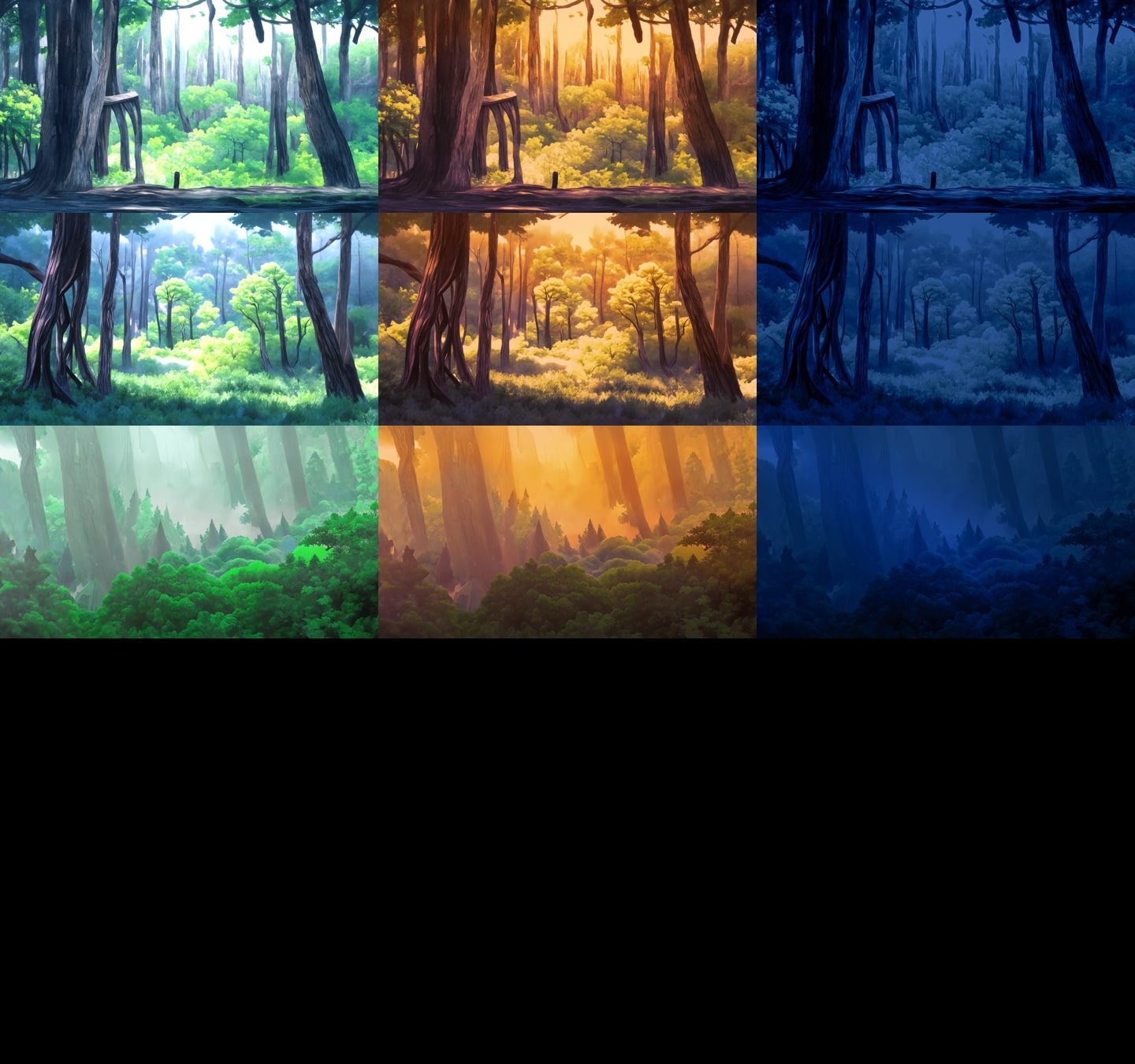 Forest Background Material - CosmicMirage BG