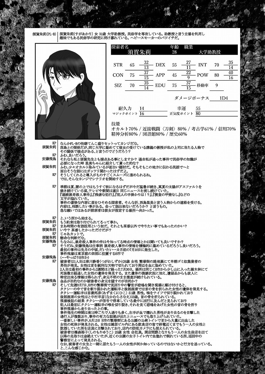 クトゥルフ神話TRPG シナリオ&リプレイ 鬼は腐汁で渇きを潤す SPLLE109049